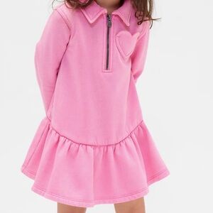Matching pink heart dresses